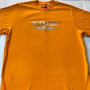 Supreme Glitter Short Sleeve Top - Orange - M